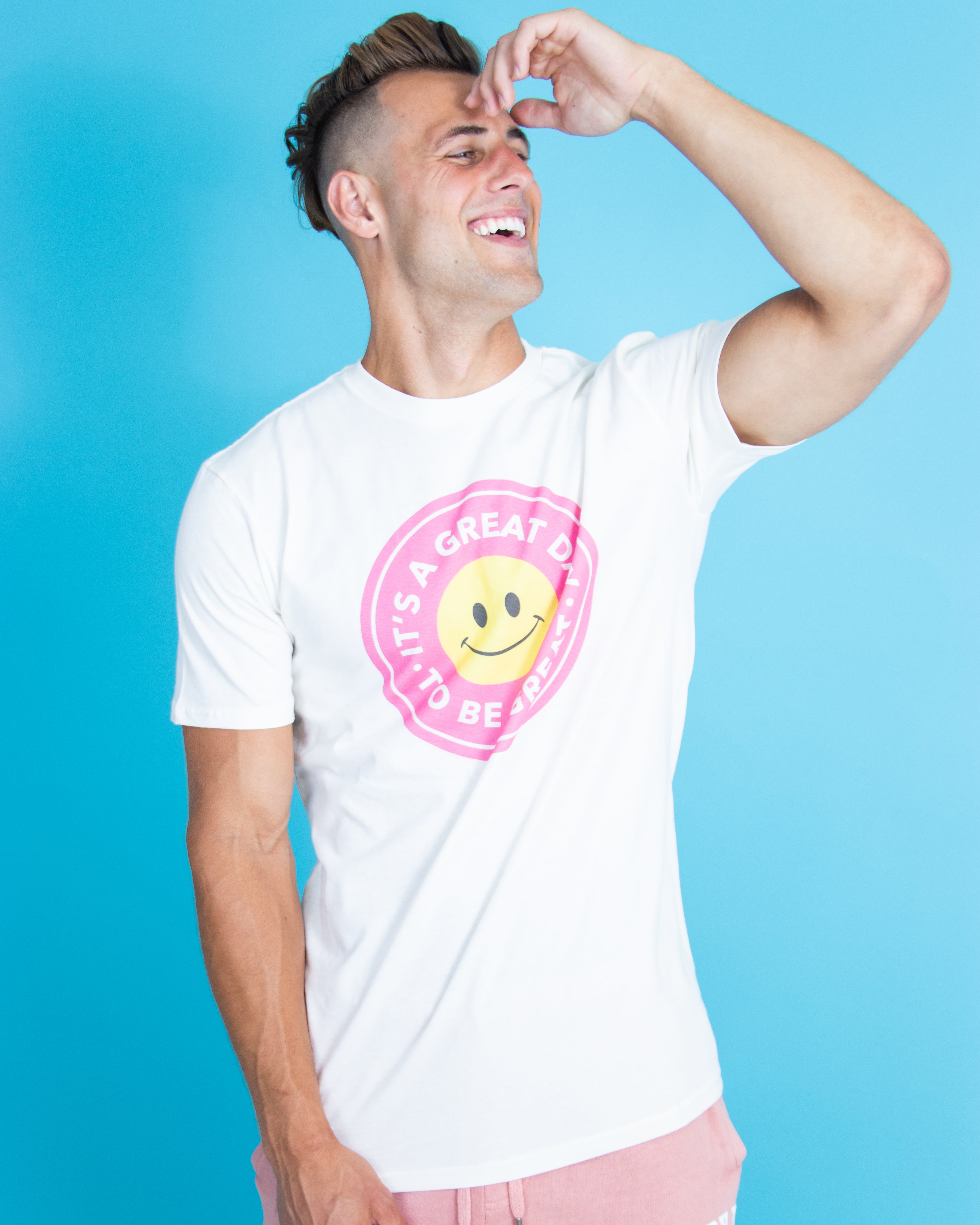 IT'S A GREAT DAY TO BE GREAT White T Shirt