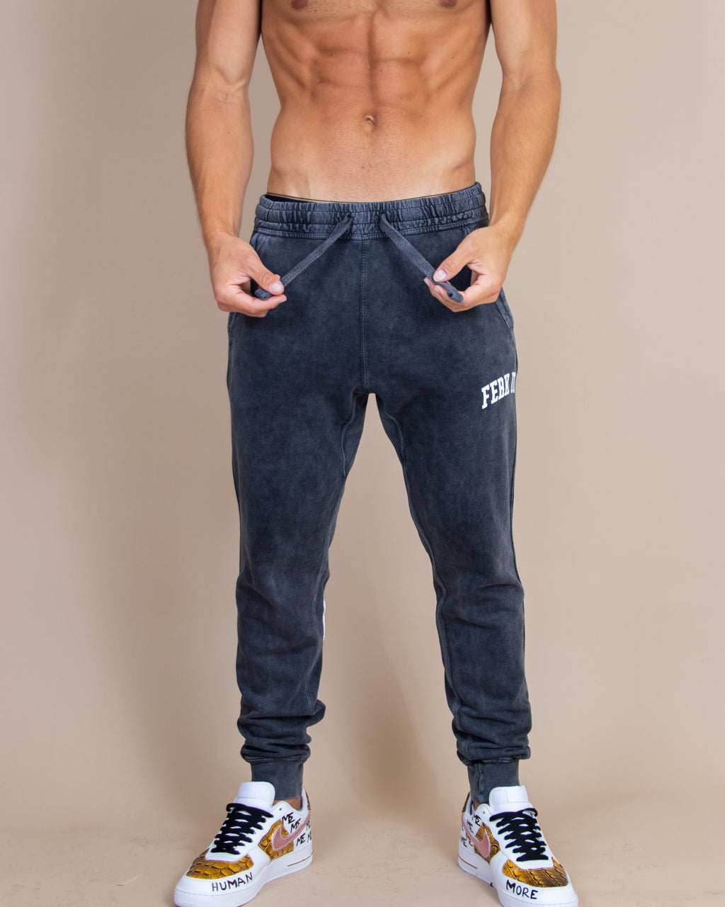 FERK IT VINTAGE GRAY WASHED Sweatpants